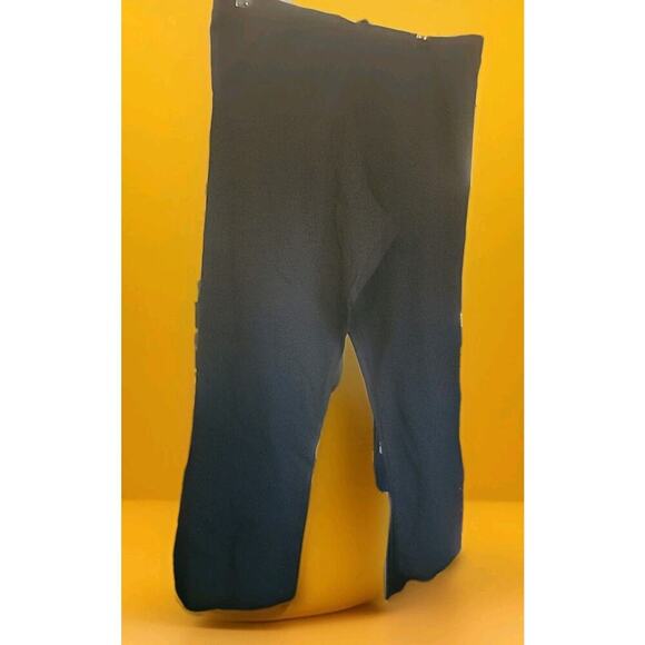 One World Women's Small Dress Pants Elastic Back Waist Stretch Black A125 New - Picture 1 of 5